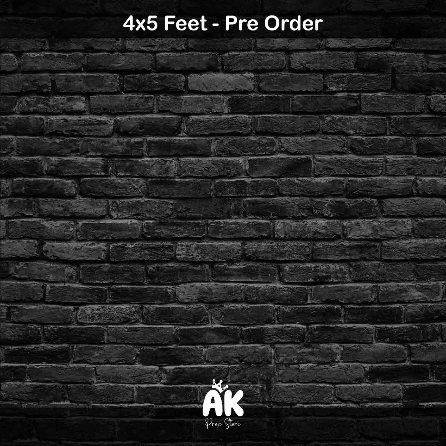 Dark Brick Wall - 4x5 Feet (PRE-ORDER)