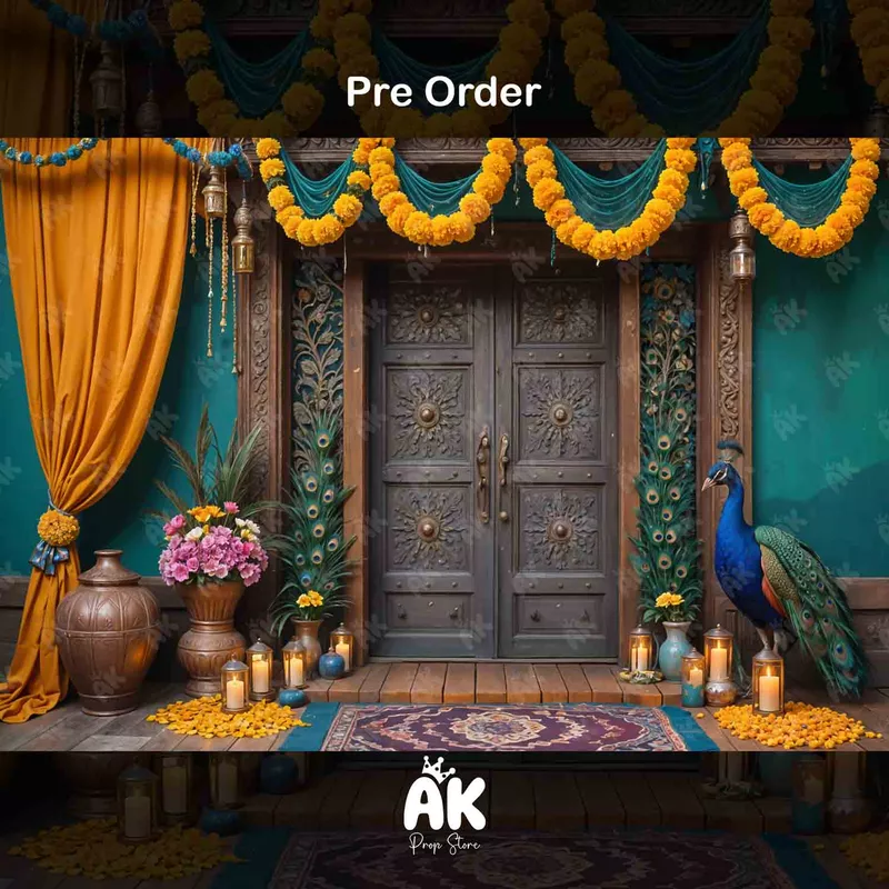 Peacock Floral Doorway (PRE-ORDER)