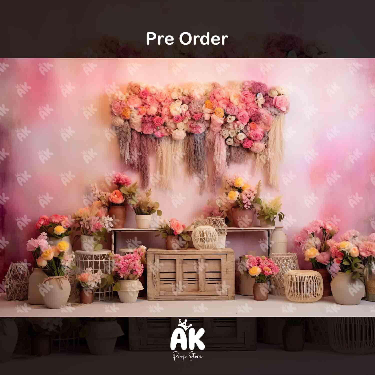 Pink Floral Charm (PRE-ORDER)