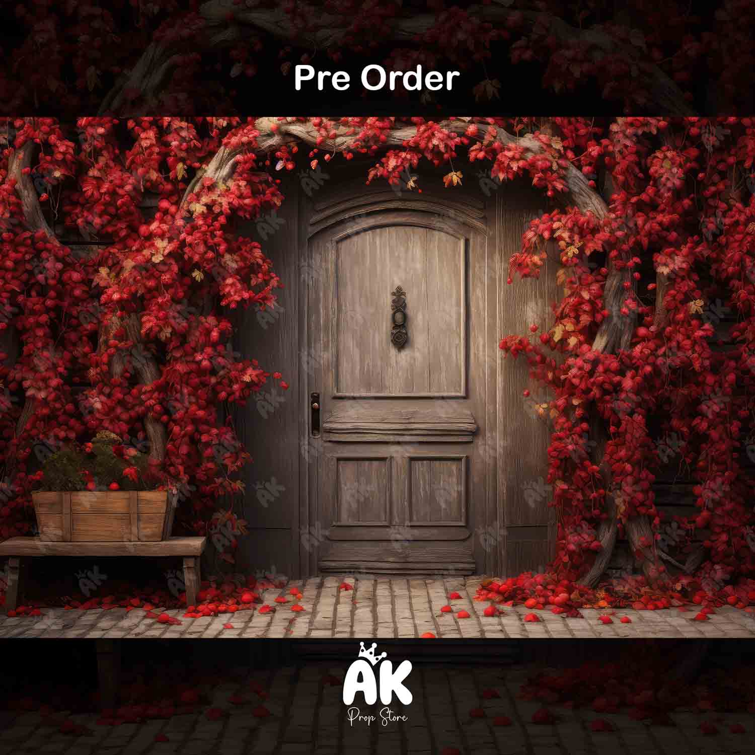 Red Bloomy Door (PRE-ORDER)