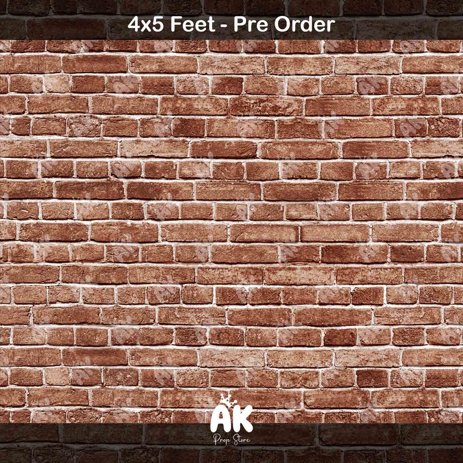 Red Brick Wall - 4x5 Feet (PRE-ORDER)