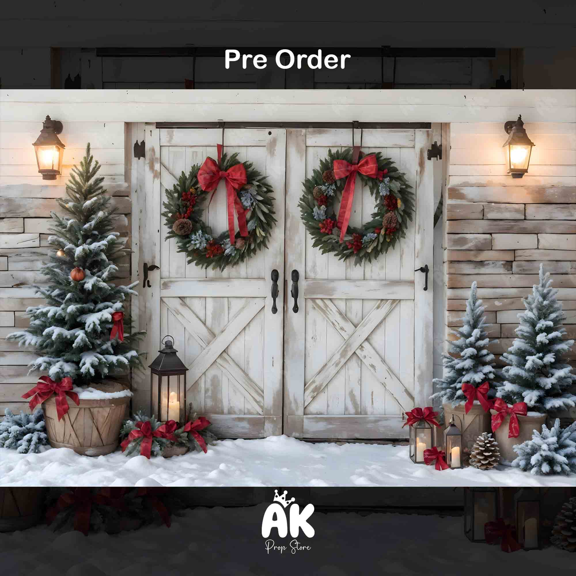 White Christmas Barn (PRE-ORDER)
