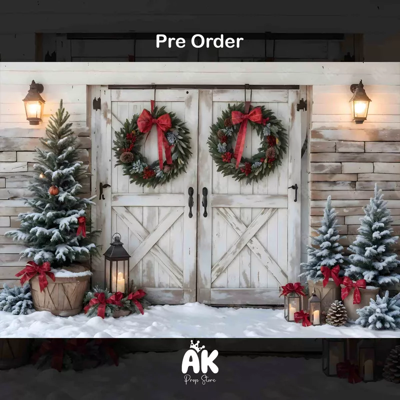 White Christmas Barn (PRE-ORDER)
