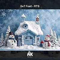 Snowman Wonderland - 5x7 Feet