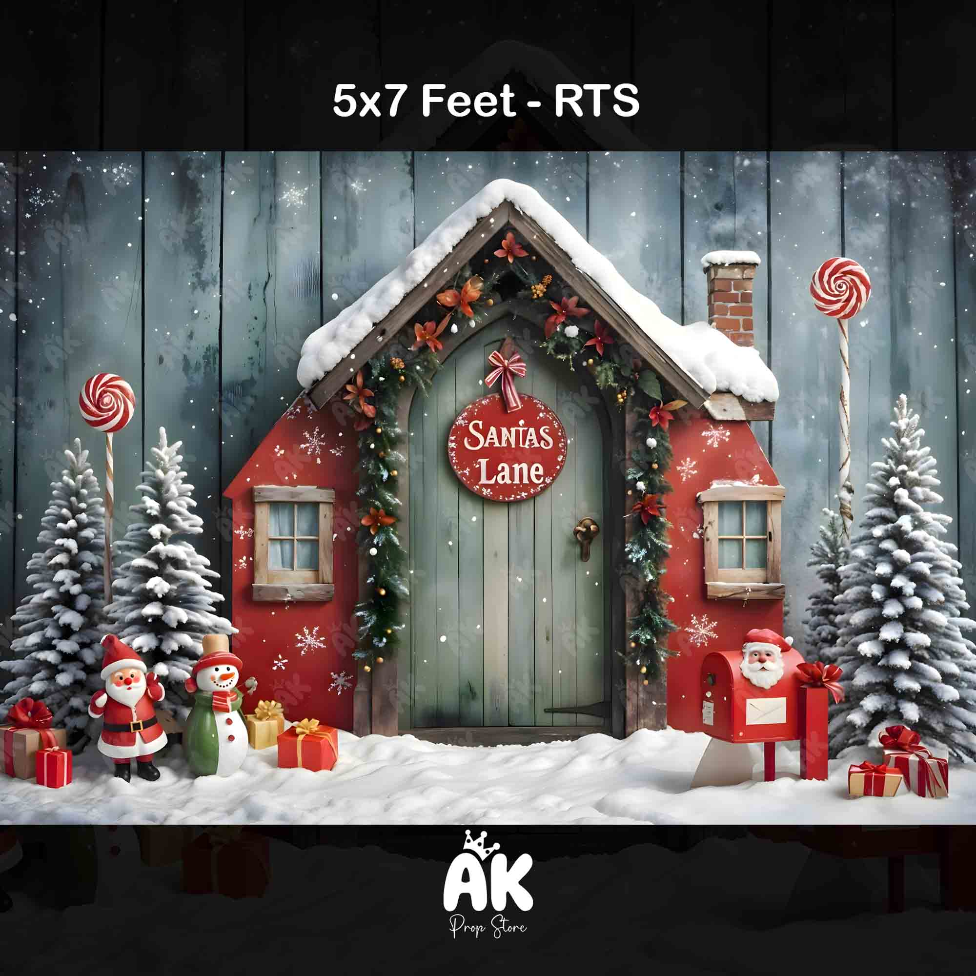 Santa's Lane - 5x7 Feet