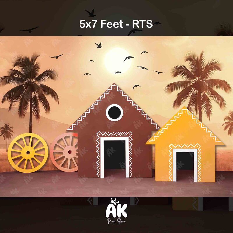 2 Village House - 5x7 Feet