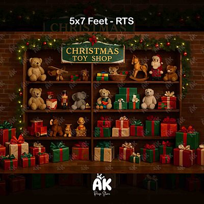 Christmas Toy Shop 5x7 Feet Christmas Toy Shop 5x7 Feet