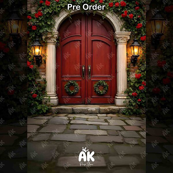 Royal Red Doorway Portrait PRE-ORDER