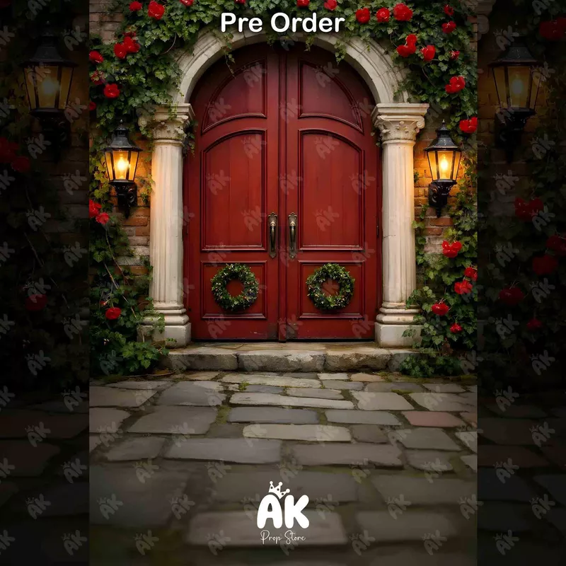 Royal Red Doorway Portrait PRE-ORDER