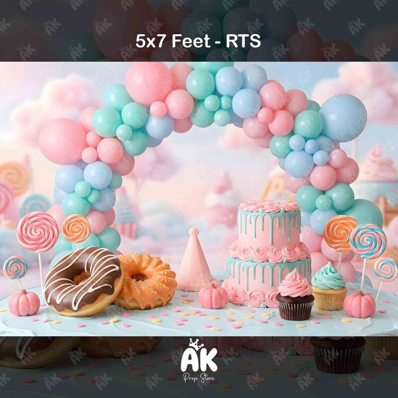 Tiny Treats Party - 5x7 Feet