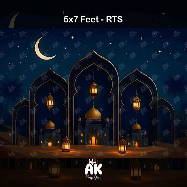 Moonlite Mosque - 5x7 Feet