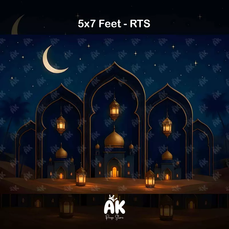 Moonlite Mosque - 5x7 Feet