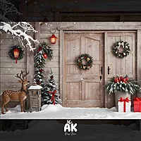 Cozy Christmas Doorway