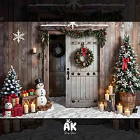 Snowman Barn Door