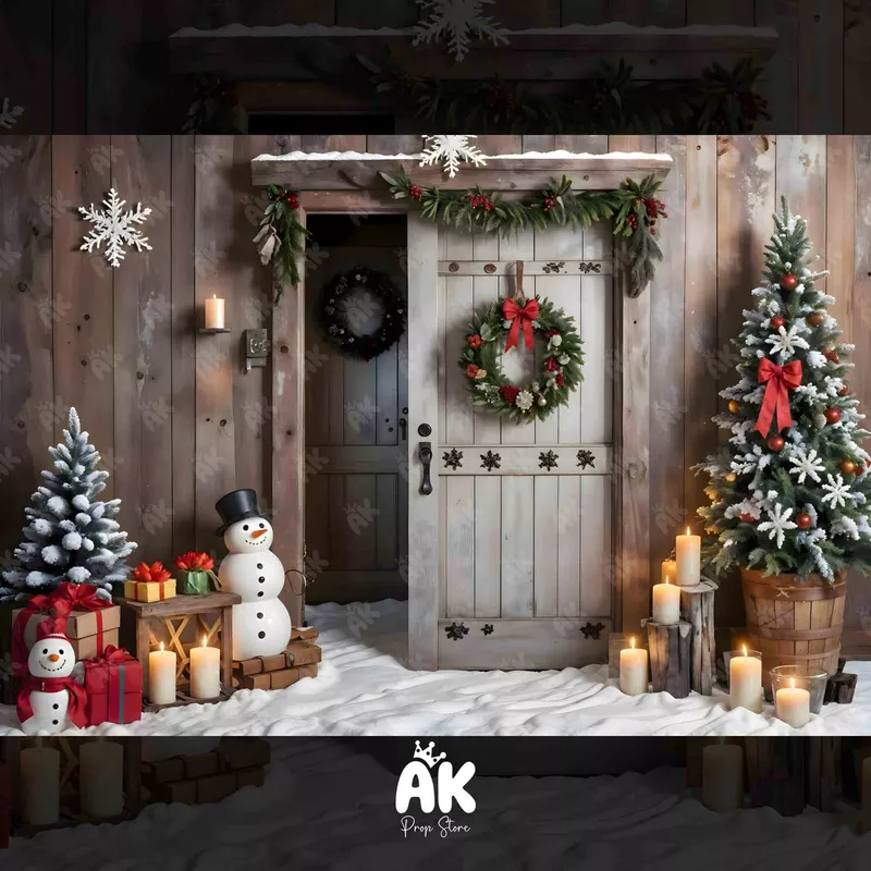 Snowman Barn Door