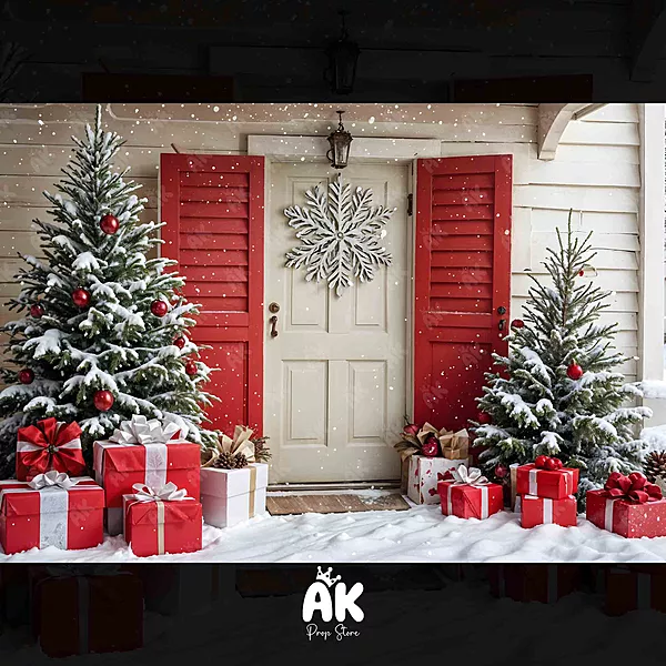 Snowy Cottage Door