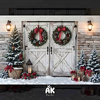White Christmas Barn