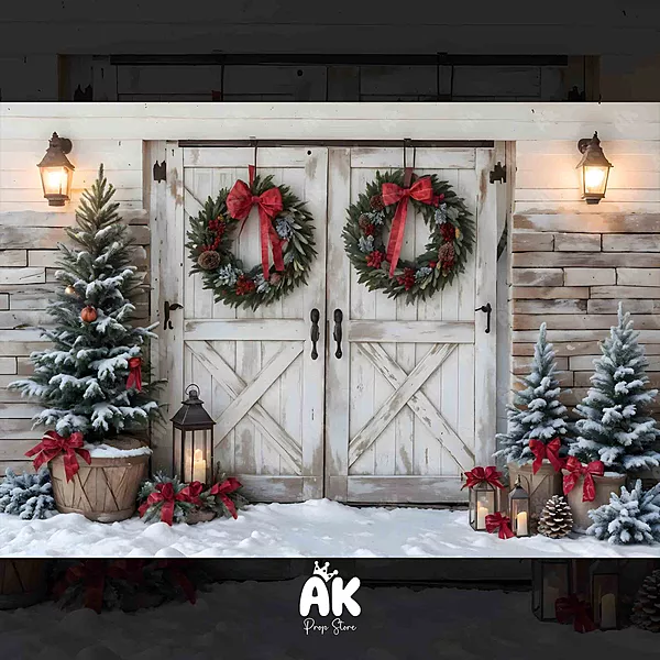 White Christmas Barn