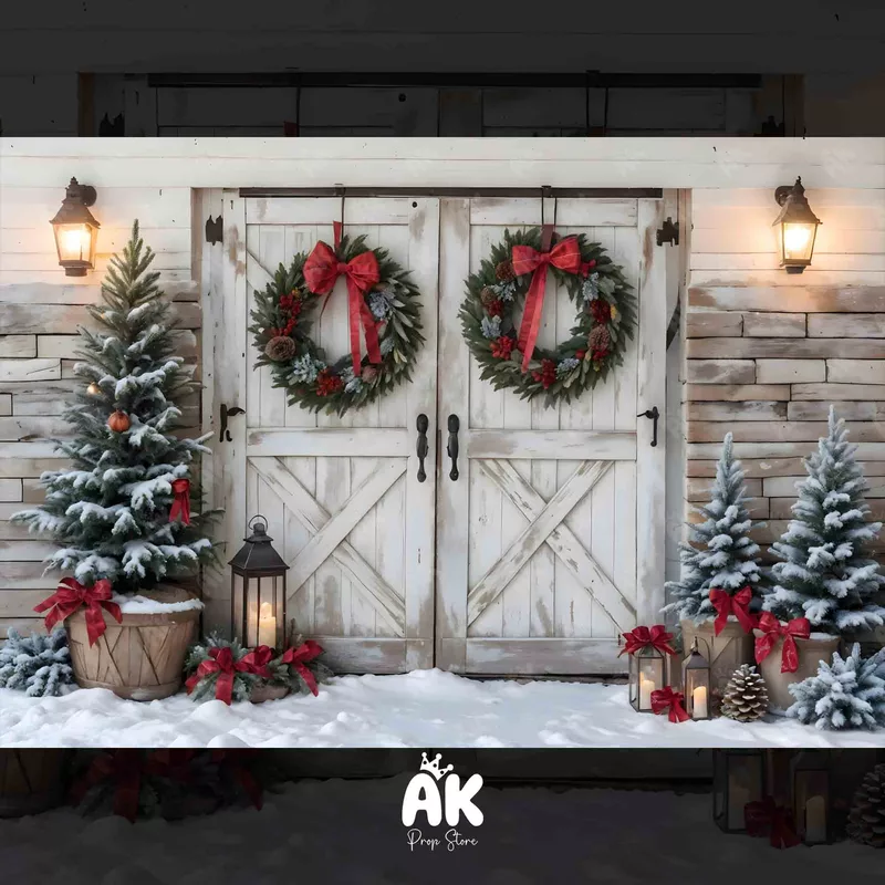 White Christmas Barn
