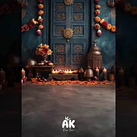 Temple Diya Portrait