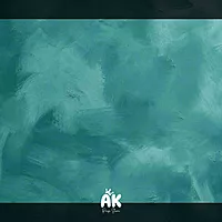 Abstract Teal Plaster Texture - 4x5 Feet
