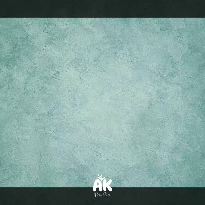 Soft Teal Mottled Plaster Texture - 4x5 Feet