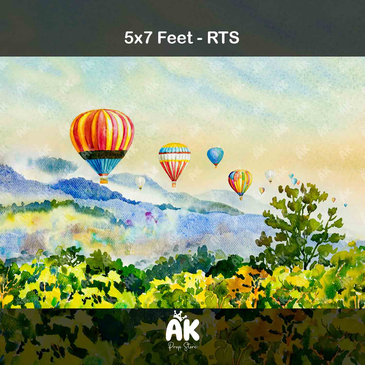 Hot Air Balloons Type 1 - 5x7 Feet