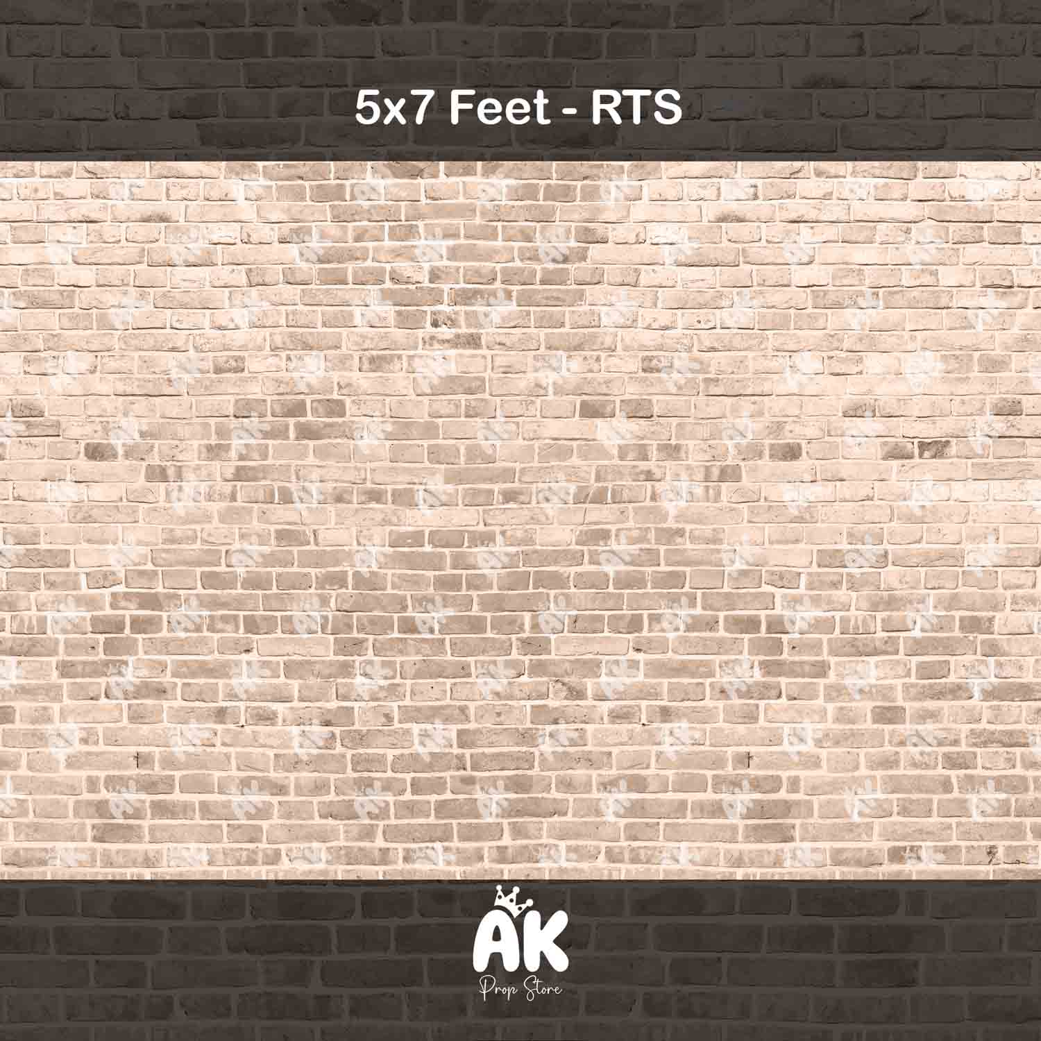 Light Brick Wall - 5x7 Feet