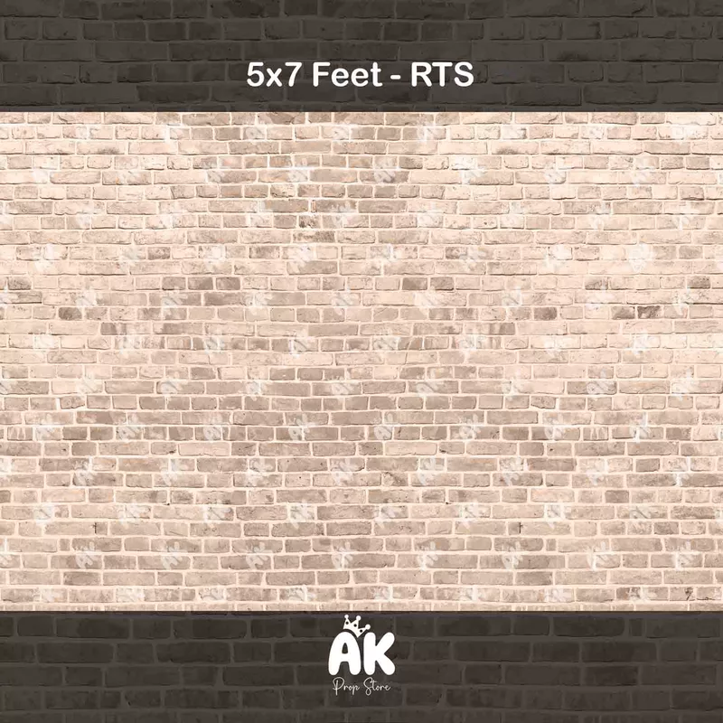 Light Brick Wall - 5x7 Feet