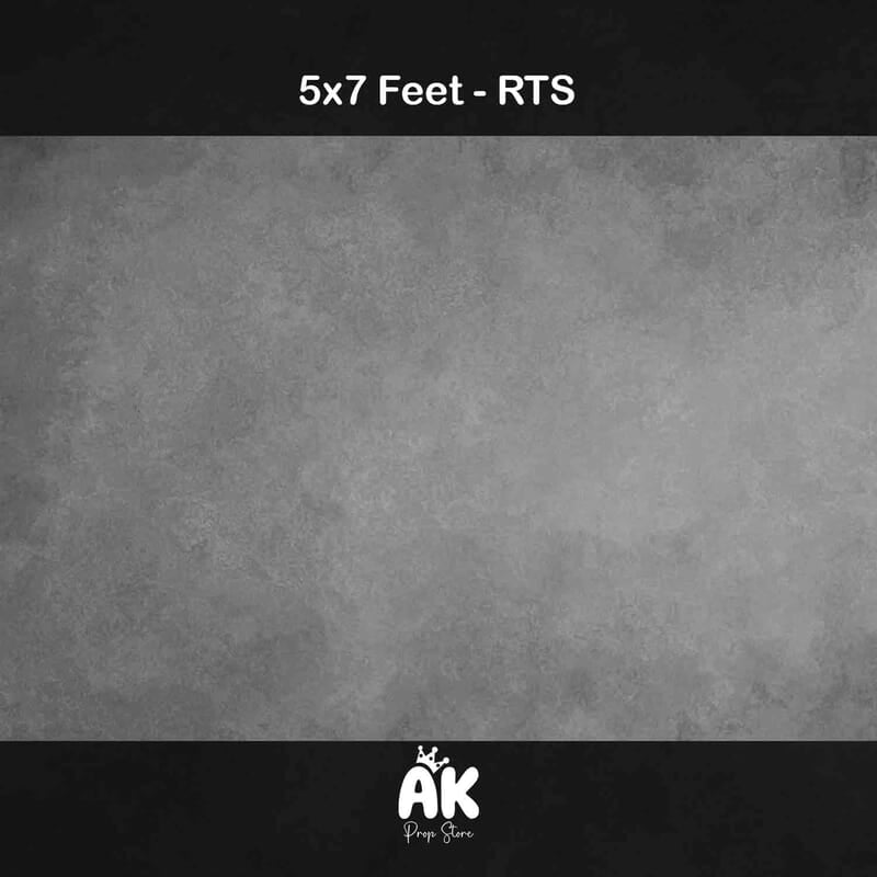 Neutral Gray Textured - 5x7 Feet