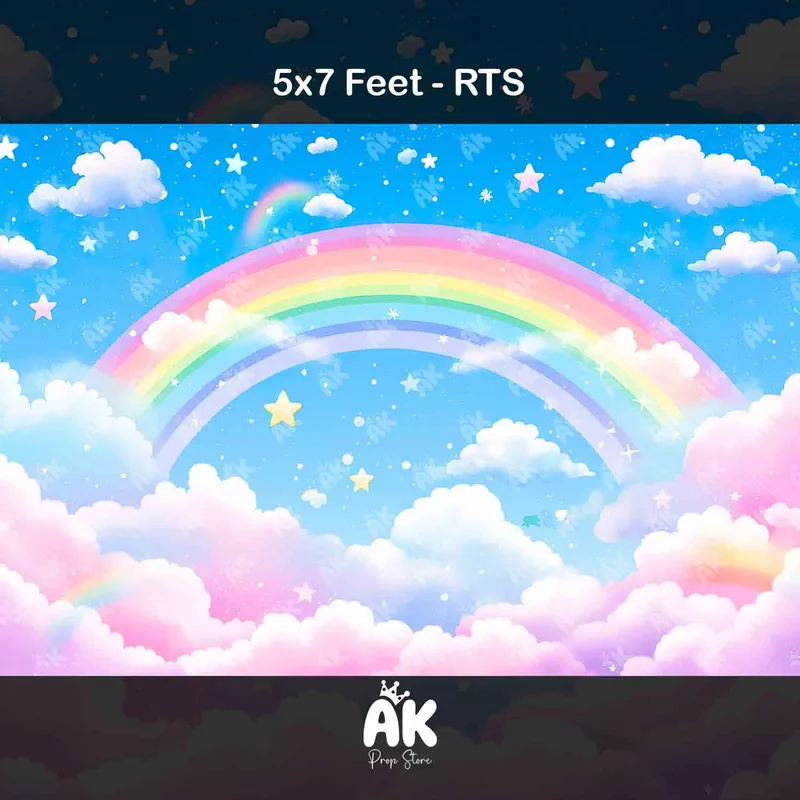Rainbow Sky  - 5x7 Feet
