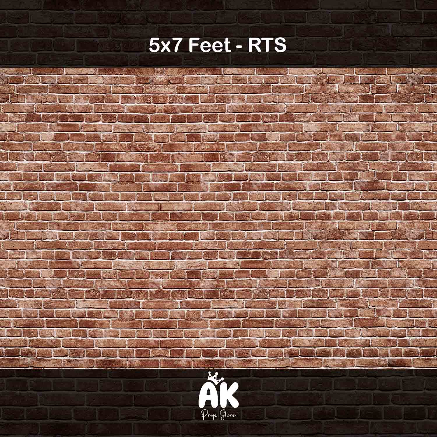 Red Brick Wall - 5x7 Feet