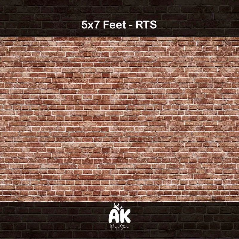 Red Brick Wall - 5x7 Feet