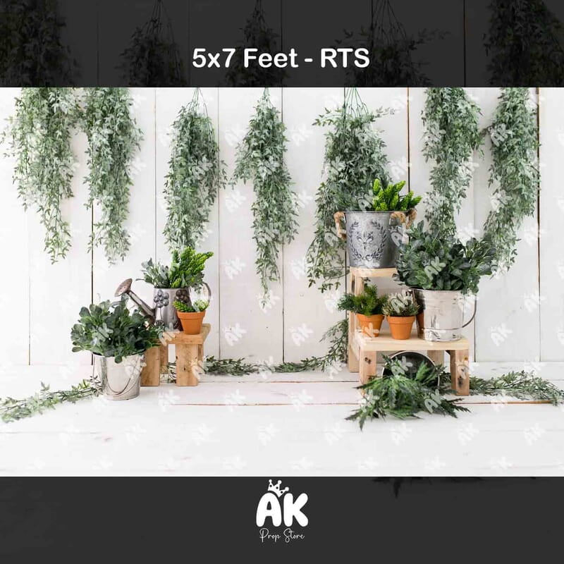 Spring Greenery - 5x7 Feet