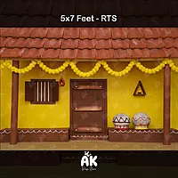 Traditional Village House -  5x7 Feet