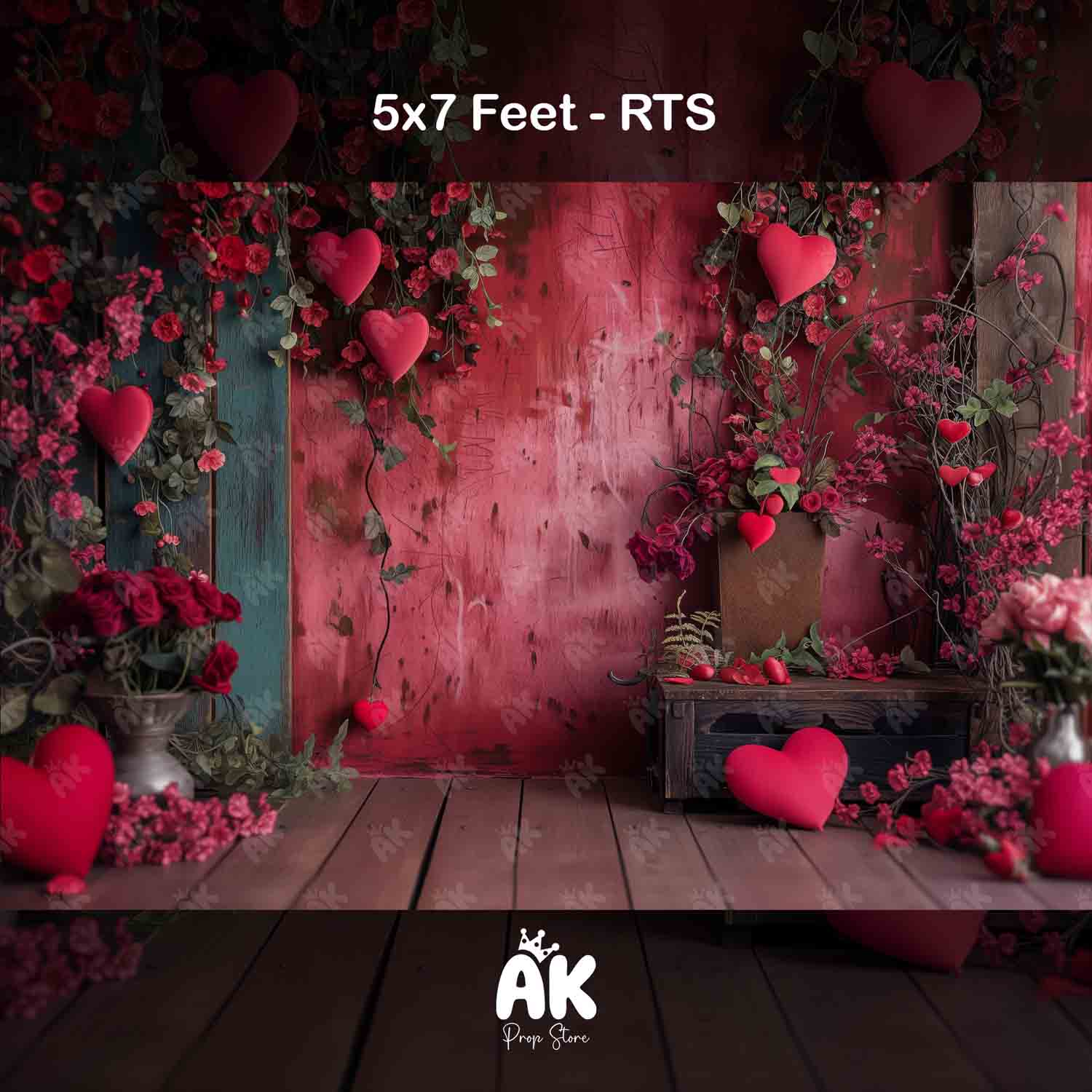 Fantasy Hearts - 5x7 Feet
