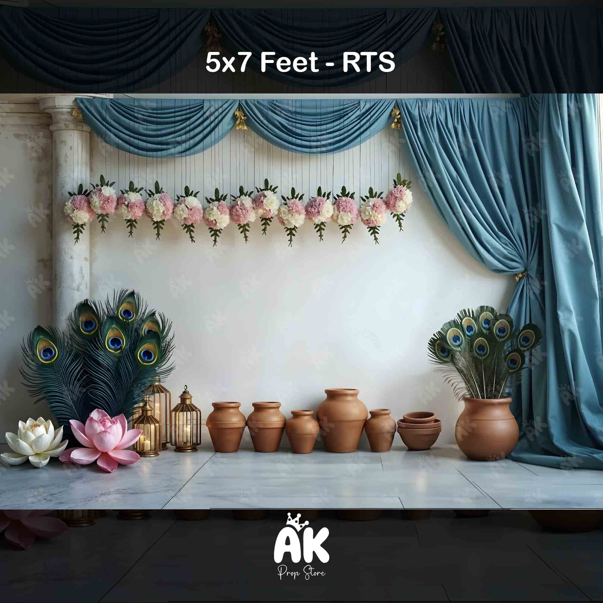 Mayur Mandala -  5x7 Feet