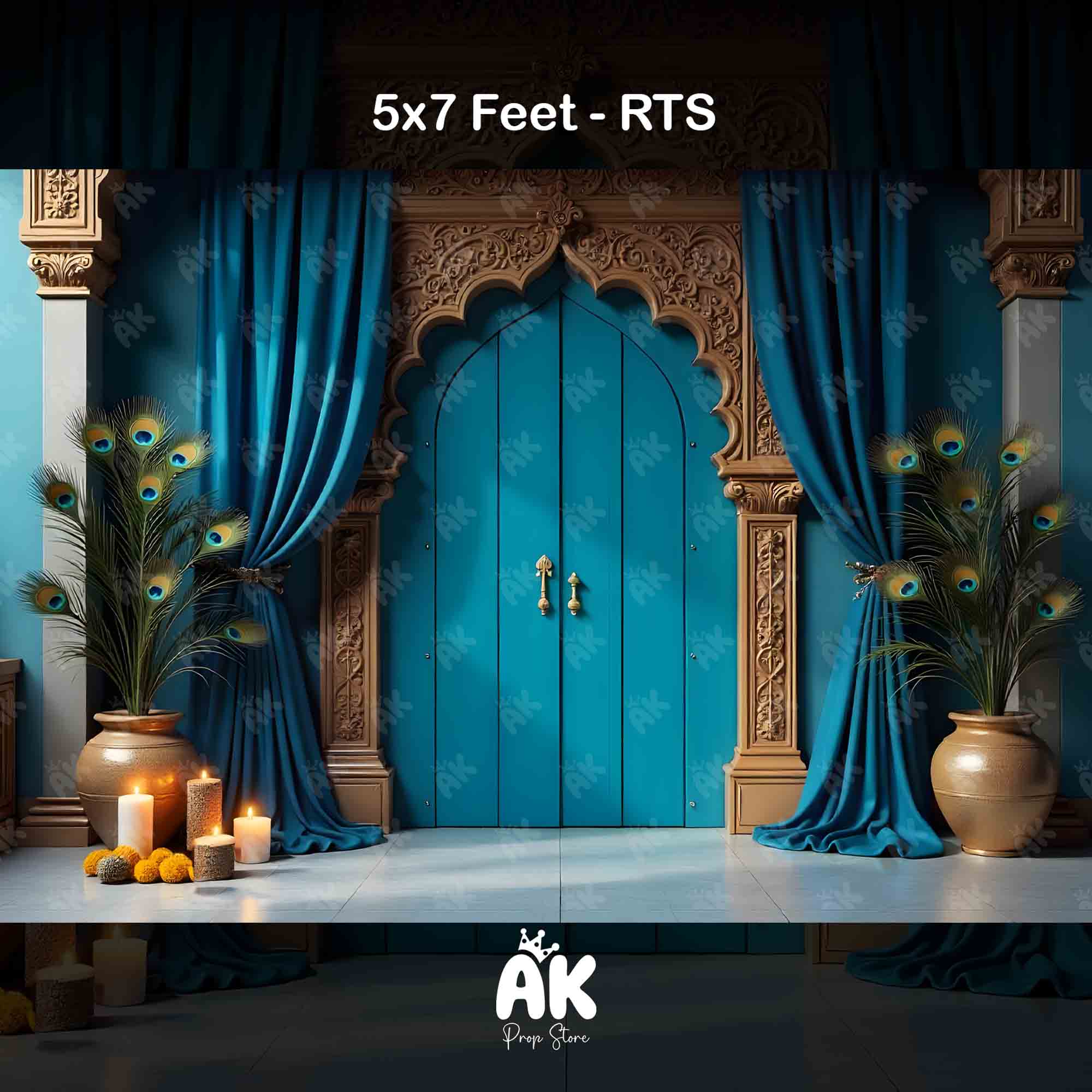 Blue Veil Entrance - 5x7 Feet