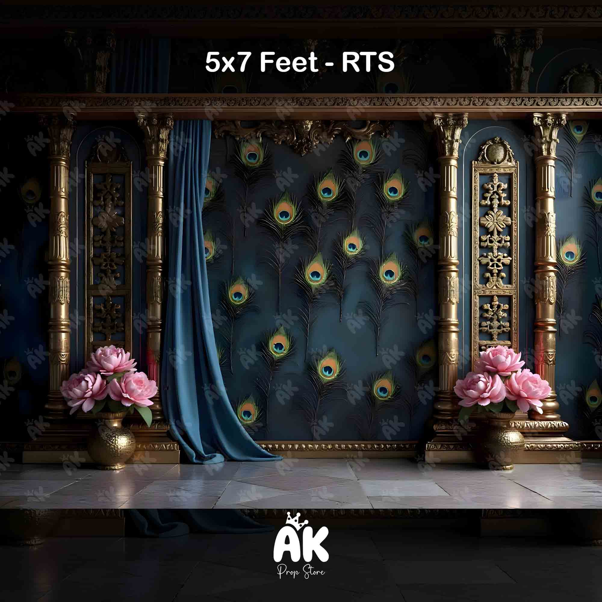 Regal Feather Wall -  5x7 Feet