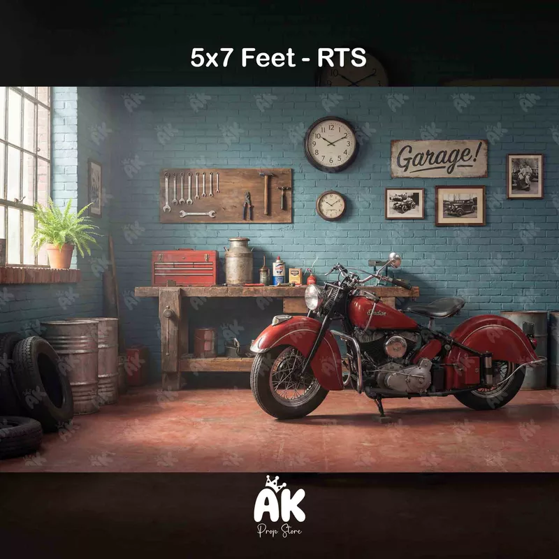 Classic Rider Garage -  5x7 Feet