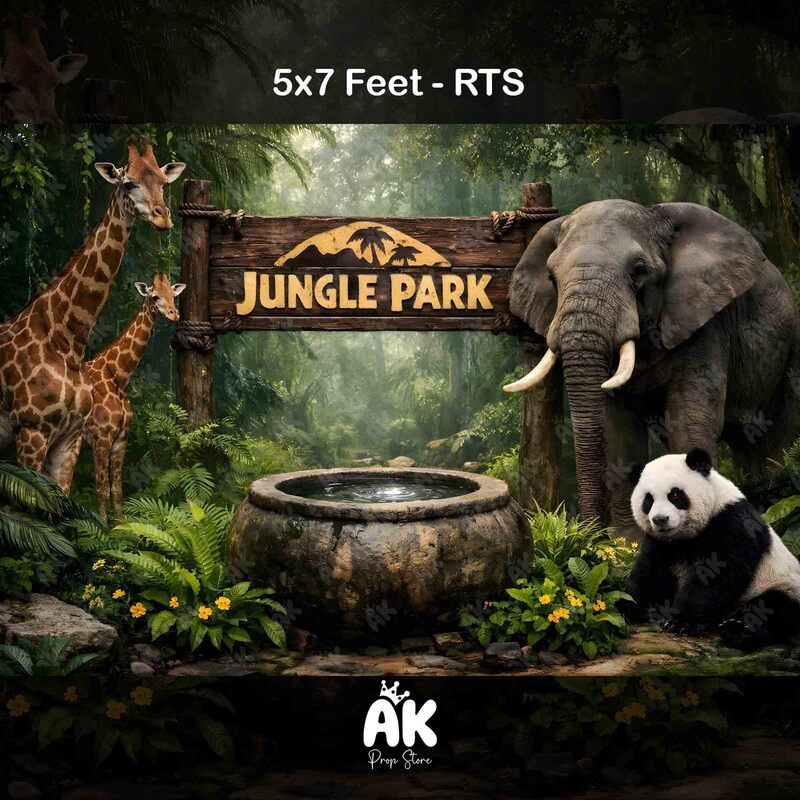 Jungle Park Adventure -  5x7 Feet