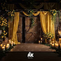 Yellow Curtain Doorway