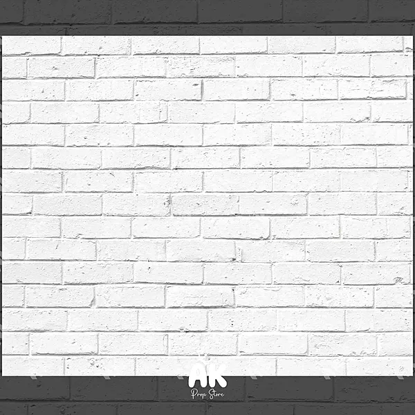 White Brick Wall - 4x5 Feet