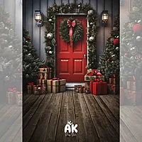 Christmas Red Door
