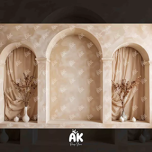 Beige Arch Wall
