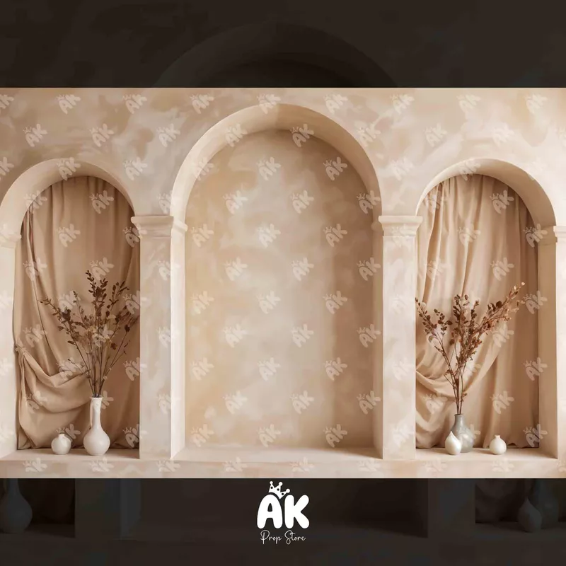 Beige Arch Wall