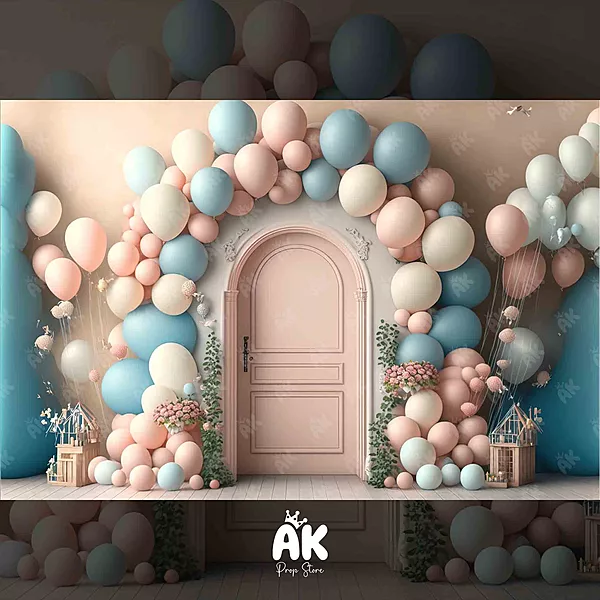 Pink Balloon Door