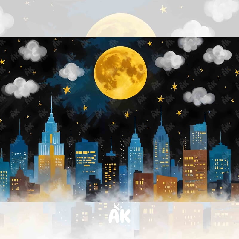 Superhero Night Sky