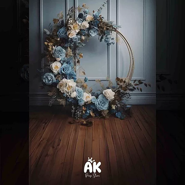 Blue Floral Ring portrait