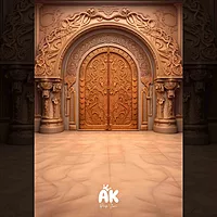 Golden Palace Door Portrait